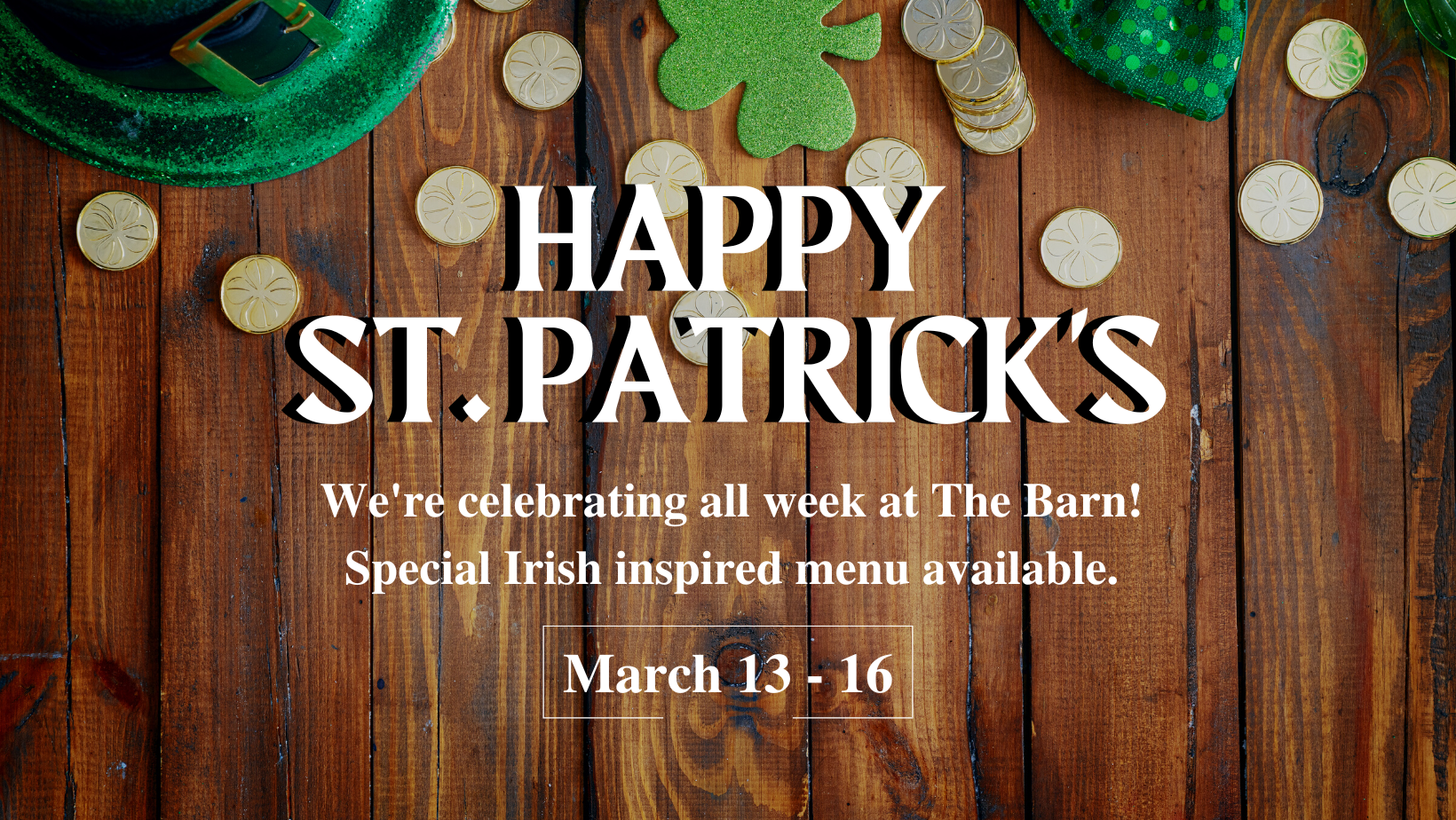 St Patrick's Week at The Barn